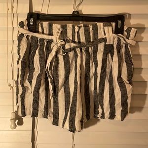 black and white beach shorts